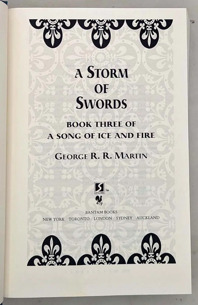 A Storm of Swords - George R.R. Martin 2000 | 1st Edition