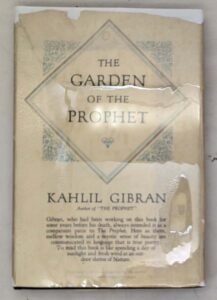 The Garden of the Prophet - Kahlil Gibran 1933 | 1st Edition
