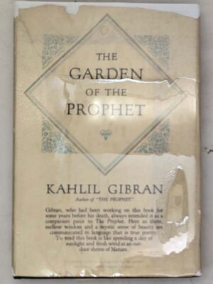 The Garden of the Prophet - Kahlil Gibran 1933 | 1st Edition