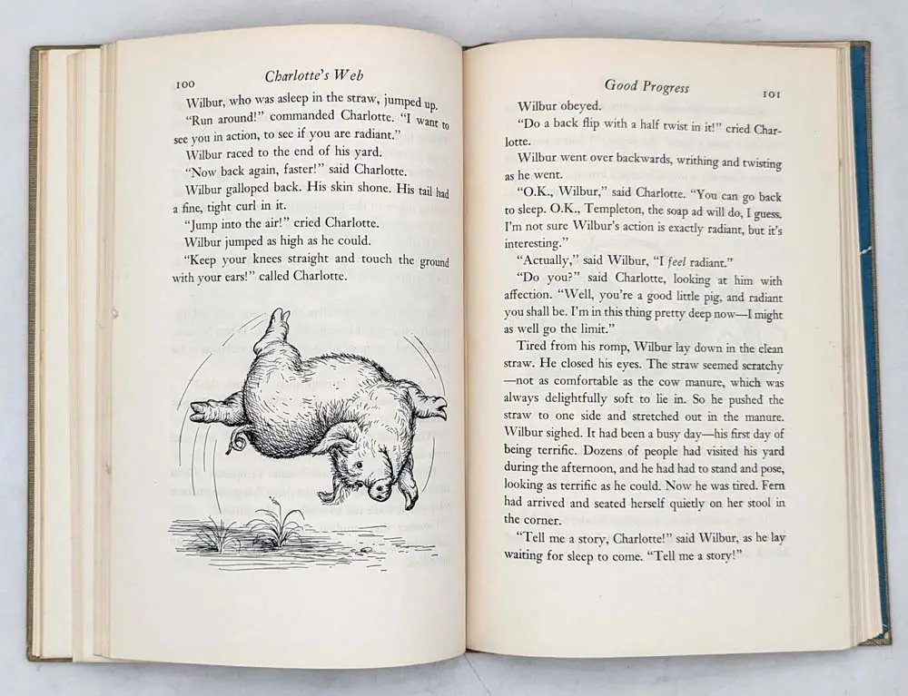 Charlotte's Web - E. B. White 1952; Illus. Garth Williams | 1st Edition
