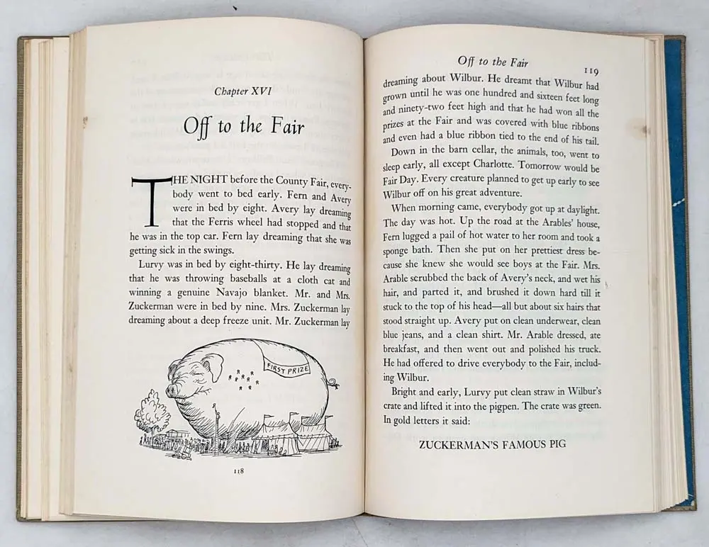 Charlotte's Web - E. B. White 1952; Illus. Garth Williams | 1st Edition