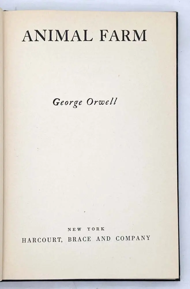 Animal Farm - George Orwell 1945 | 1st US Edition
