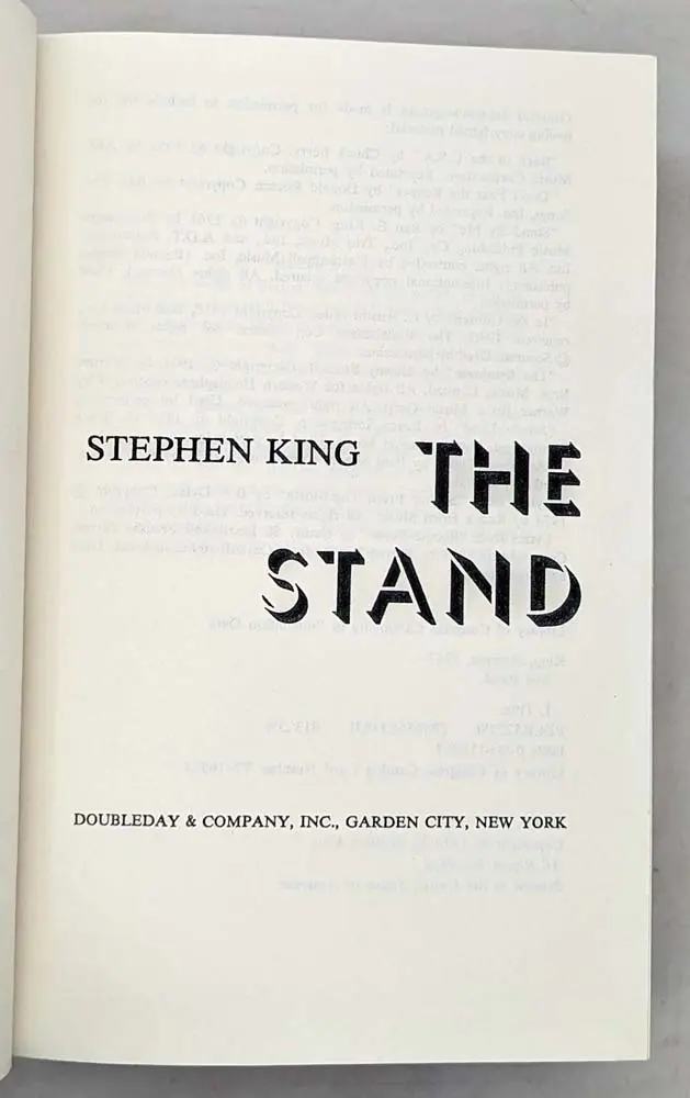 The Stand - Steven King 1978 Original Edition