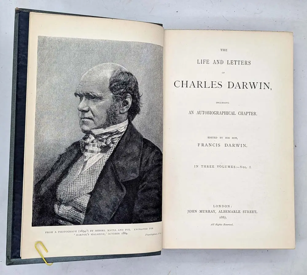 The Life and Letters of Charles Darwin - Francis Darwin 1887 | 1st Edition Life and Letters of Charles Darwin - Francis Darwin 1887 | 1st Edition