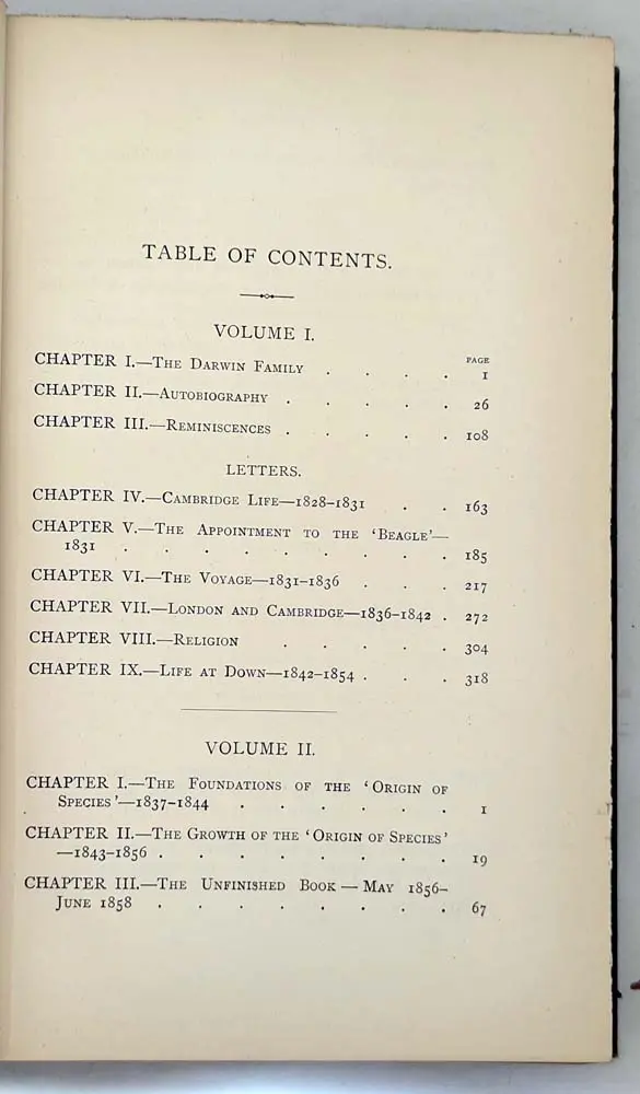 The Life and Letters of Charles Darwin - Francis Darwin 1887 | 1st Edition Life and Letters of Charles Darwin - Francis Darwin 1887 | 1st Edition