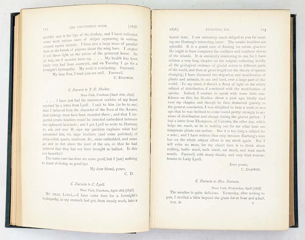 The Life and Letters of Charles Darwin - Francis Darwin 1887 | 1st Edition Life and Letters of Charles Darwin - Francis Darwin 1887 | 1st Edition