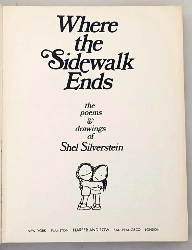 Where the Sidewalk Ends - Shel Silverstein 1974 | 1st Edition