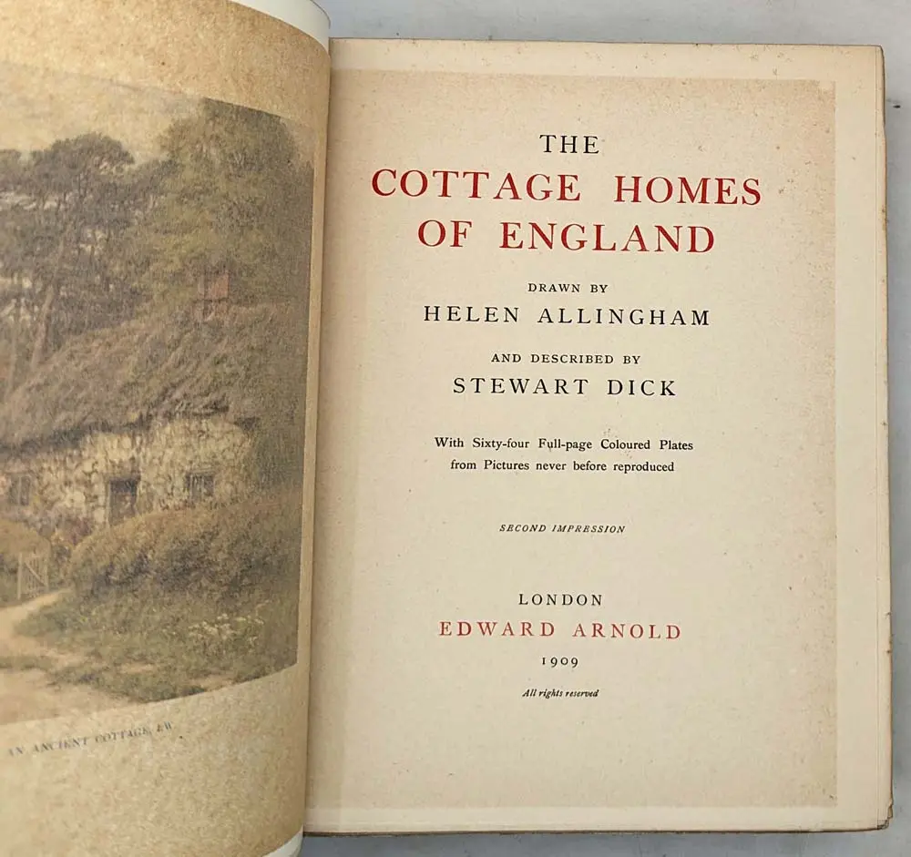 The Cottage Homes of England - Helen Allingham 1909 | 1st Edition
