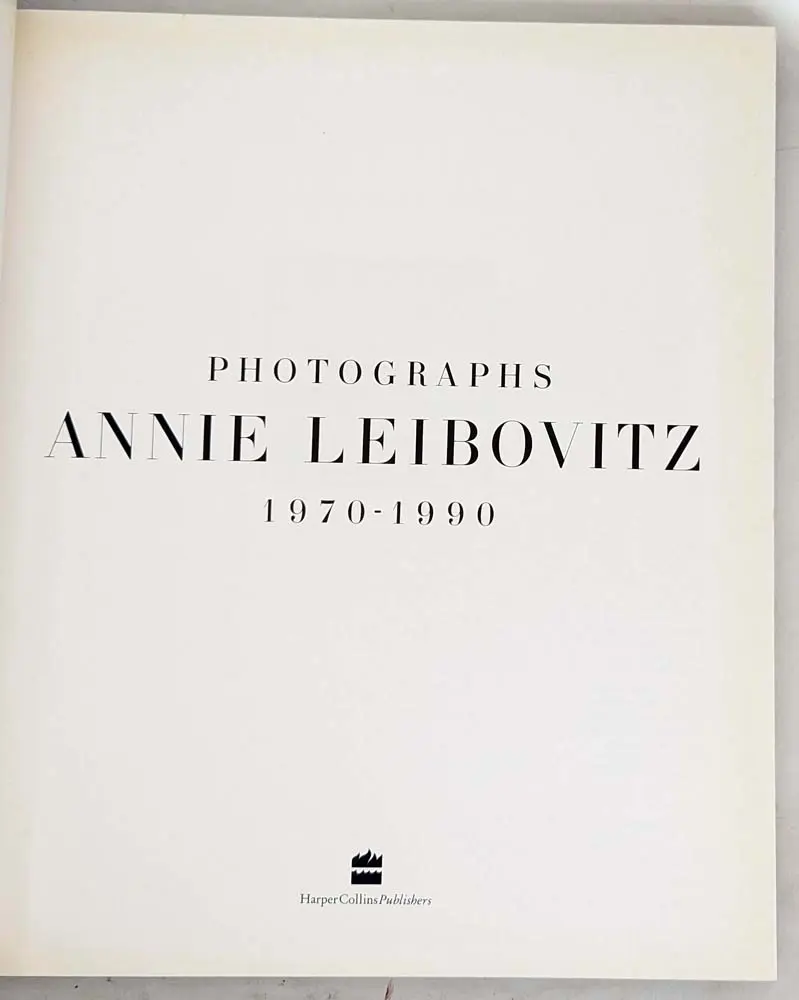 Annie Leibovitz: Photographs, 1970-1990 | Monograph
