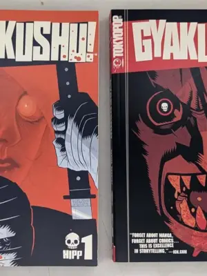 Gyakushū! (which translates to "Counterattack!" or "Revenge!") is a raw and relentless seinen manga by Hipp, a creator renowned for visceral, high-stakes survival narratives. This story plunges readers into a merciless, lawless Japan following a catastrophic economic collapse. Society has shattered, and in its place, ruthless gangs and predators rule the streets. The plot follows Kōji, an ordinary young man whose life is destroyed when his family is brutally murdered by a notorious gang. Rather than succumbing to despair, Kōji’s grief hardens into a single, all-consuming purpose: revenge. However, this is no typical tale of sudden, superhuman retribution. Gyakushū! is distinguished by its stark realism and tactical focus. Kōji is not a born fighter; he is an everyman who must consciously, painfully transform himself into a weapon. The manga meticulously details his grueling physical and psychological preparation—from intensive training and studying survival tactics to meticulously planning his assaults. Hipp’s art is gritty and unfiltered, amplifying the story’s brutal tone with detailed depictions of both violence and the decaying urban landscape. The action is chaotic and punishing, emphasizing strategy and desperation over flawless heroics. At its core, Gyakushū! is a dark exploration of the human psyche under extreme trauma, asking what price a soul pays when vengeance becomes its only reason to live. It’s a harsh, gripping saga of one man’s calculated descent into a world of violence to reclaim a sliver of justice.