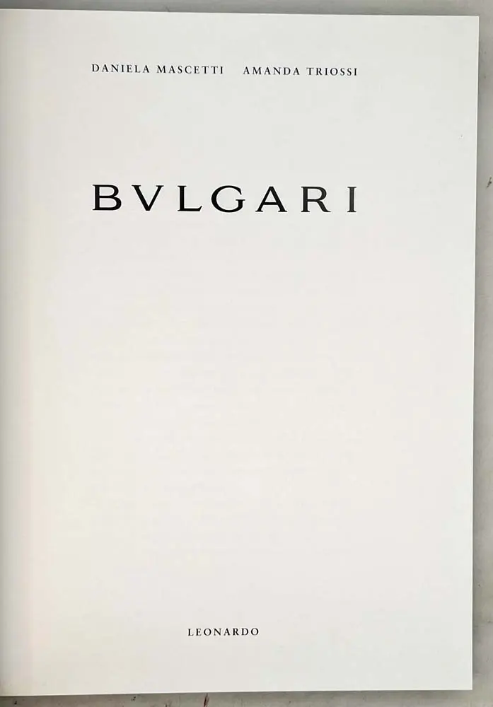 Bulgari Jewelry - Daniela Mascetti and Amanda Triossi 1996 | Monograph Bulgari Jewelry - Daniela Mascetti and Amanda Triossi 1996 | Monograph