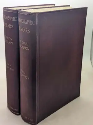 Autobiographic Memoirs - Frederic Harrison 1911 | 1st Edition