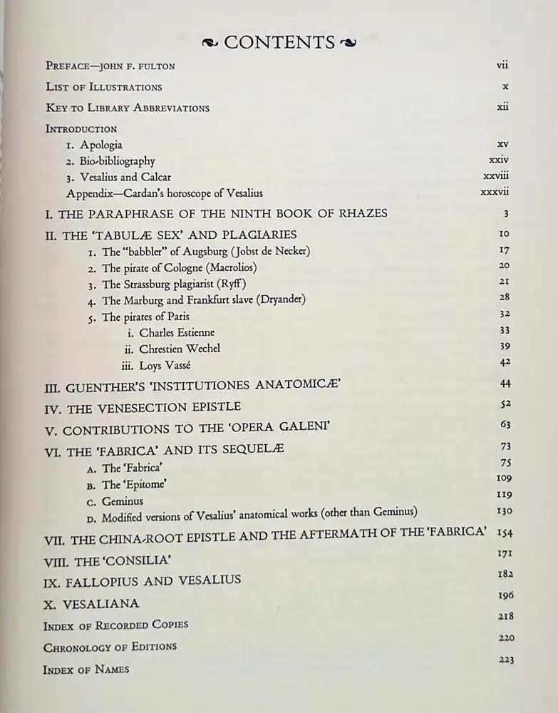 A Bio-Bibliography of Andreas Vesalius - Harvey Cushing 1943 A Bio-Bibliography of Andreas Vesalius - Harvey Cushing 1943
