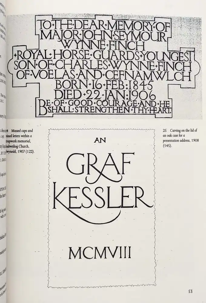 Eric Gill: The Inscriptions - David Pearce 1995
