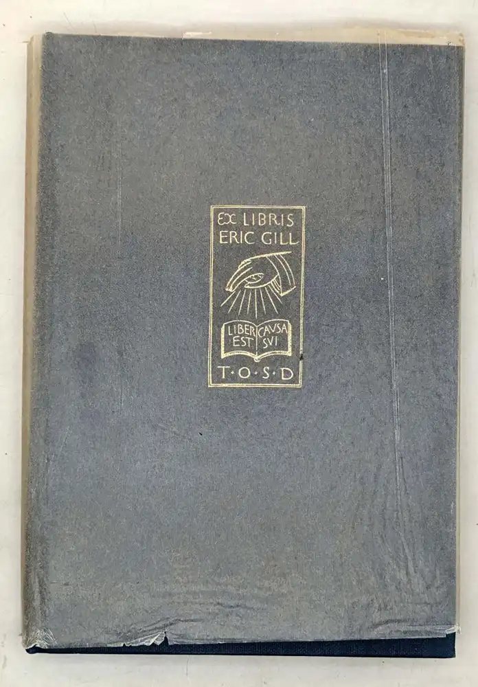 Eric Gill: A Bibliography - Evan R. Gill 1974