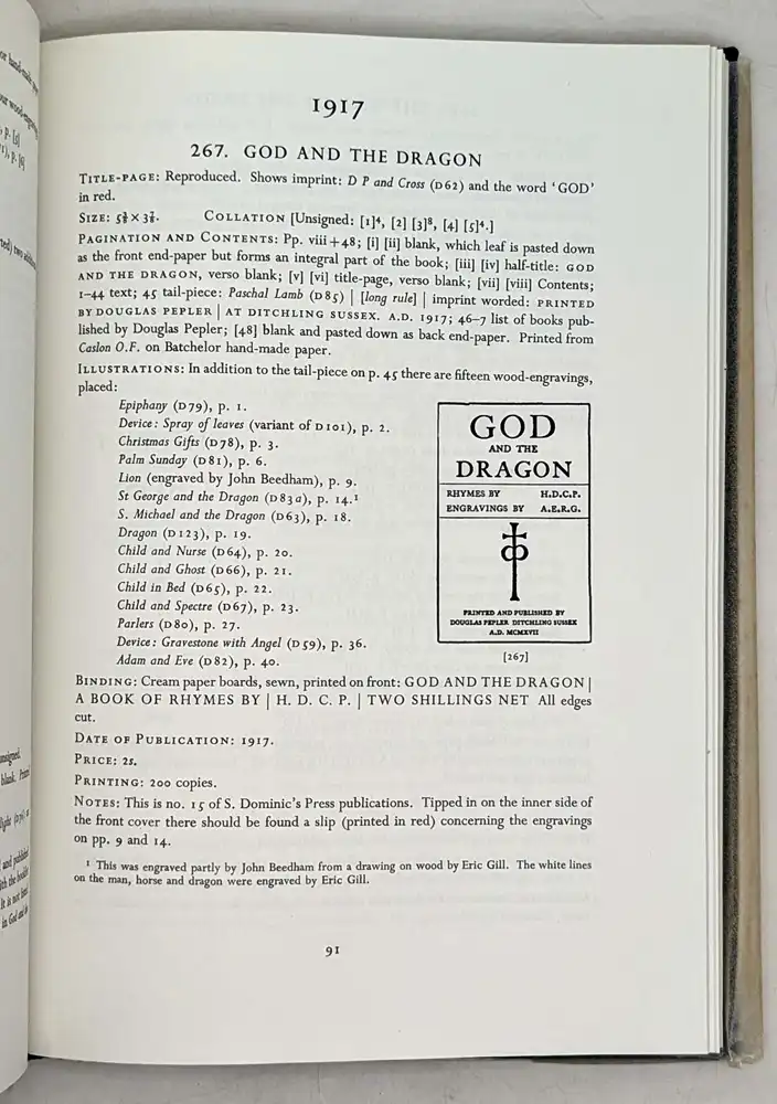 Eric Gill: A Bibliography - Evan R. Gill 1974
