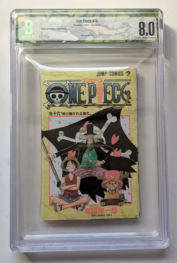 BGS 8.0 One Piece #16 Graded Manga - Eiichiro Oda 2000 | 1st Printing