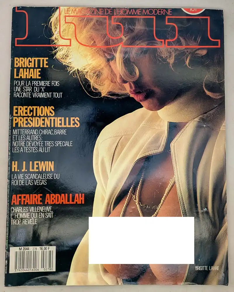 Lui Vintage Adult Magazine - Mars 1987