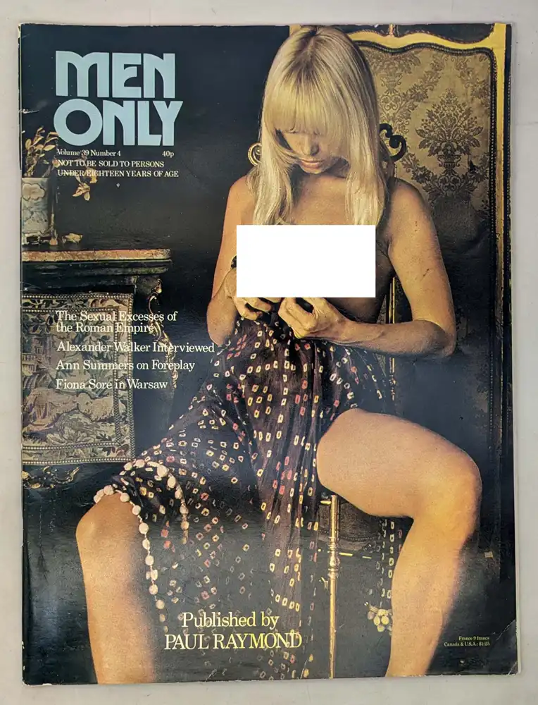 Men Only Vintage Adult Magazine - April 1974