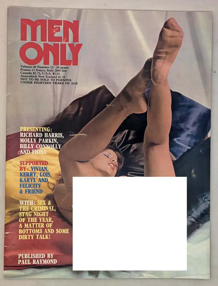 Men Only Vintage Adult Magazine - December 1975