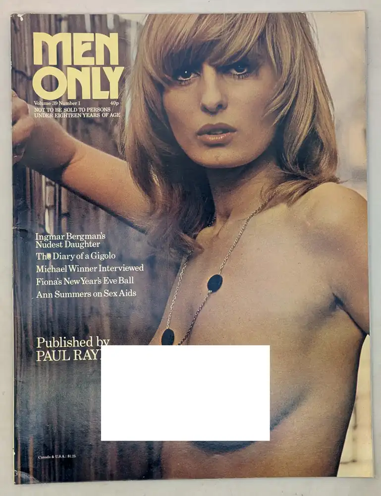 Men Only Vintage Adult Magazine - January 1974