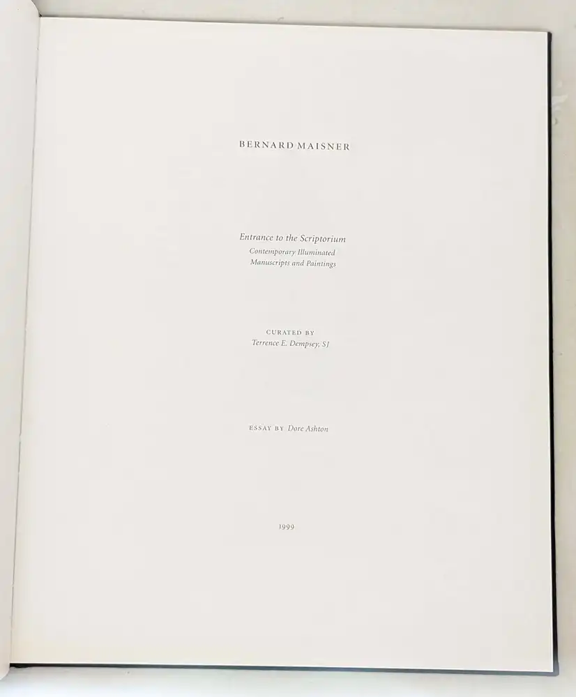 Bernard Maisner: Entrance to the Scriptorium 2000
