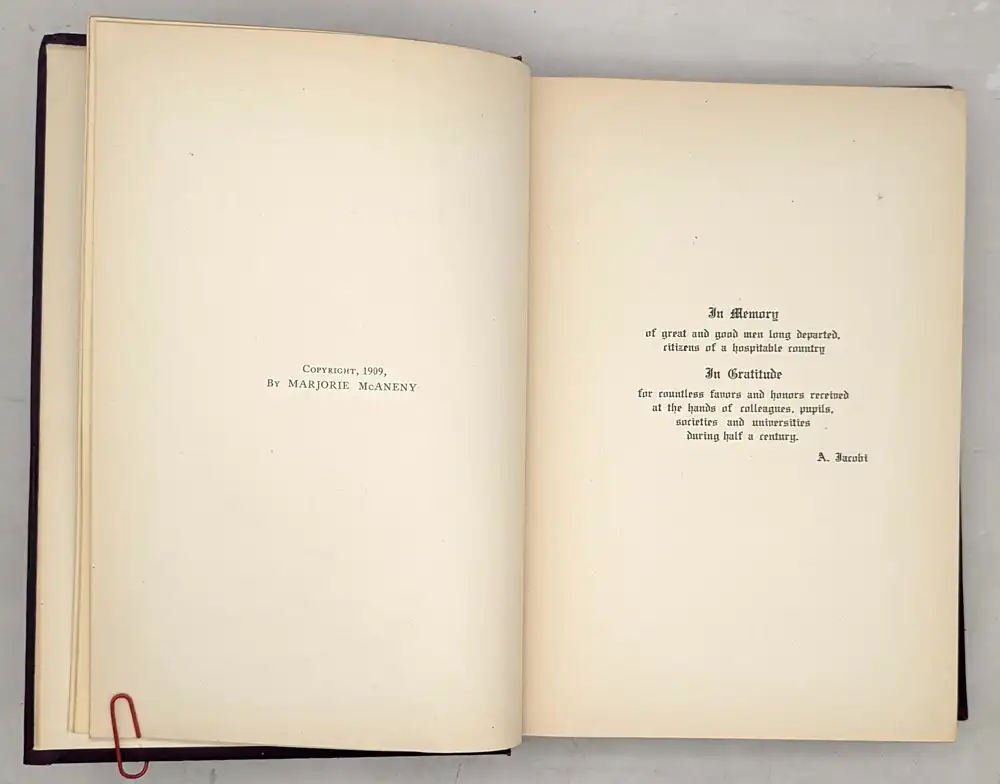 Collectanea Jacobi: Contributions to Pediatrics - Dr. Abraham Jacobi 1909 | 1st Edition Collectanea Jacobi: Contributions to Pediatrics - Dr. Abraham Jacobi 1909 | 1st Edition