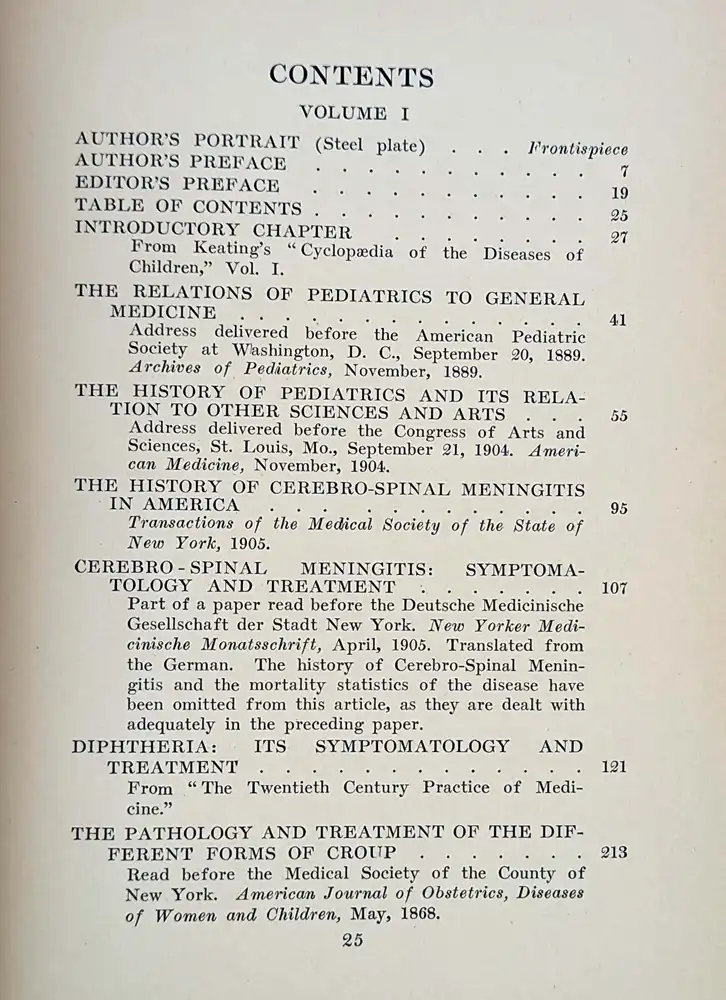 Collectanea Jacobi: Contributions to Pediatrics - Dr. Abraham Jacobi 1909 | 1st Edition Collectanea Jacobi: Contributions to Pediatrics - Dr. Abraham Jacobi 1909 | 1st Edition